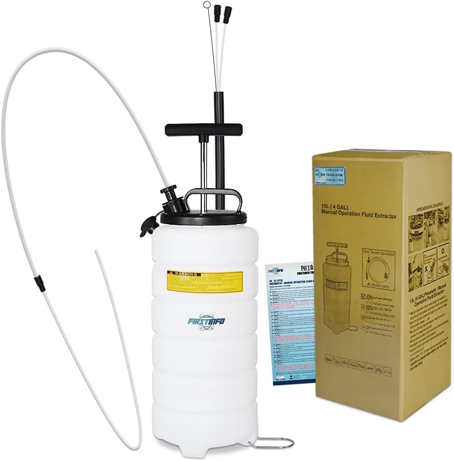 15 Liter Manual Oil Fluid Changer Vacuum Extractor Pump with Hose Y994214