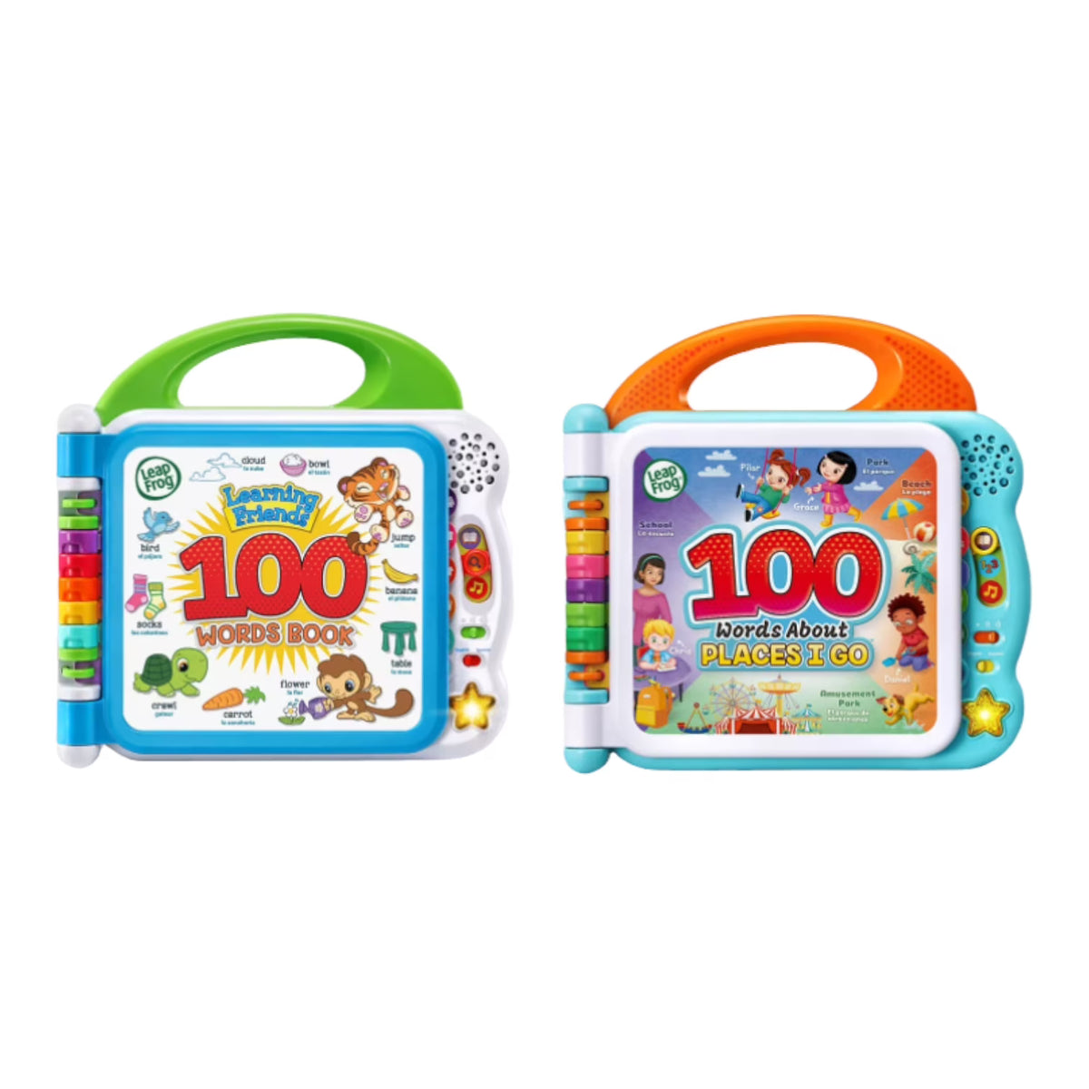 100 Words Book and 100 Words About Places I Go Set, Bilingual A950816