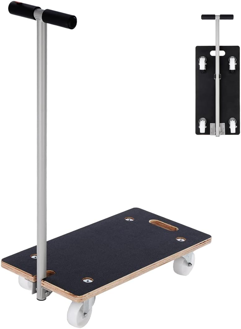 Collapsible Wood Platform Dolly with Handle, 441-lb Load Capacity O4771