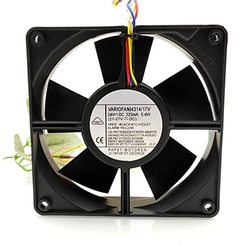 24V 5.4W 120×120×32mm 4-Wire PWM Cooling Fan D907006