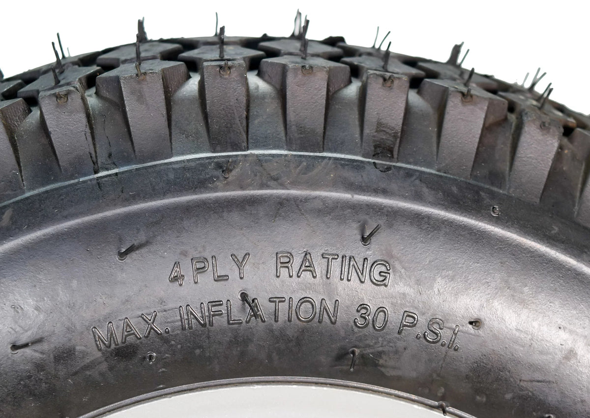 4.80/4.00-8 4 Ply Pre-Mounted Tubeless Trailer Tire Two Pack Q5134