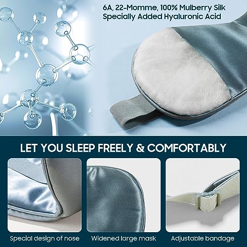 100% Mulberry Silk Sleep Mask Adjustable Strap B921431
