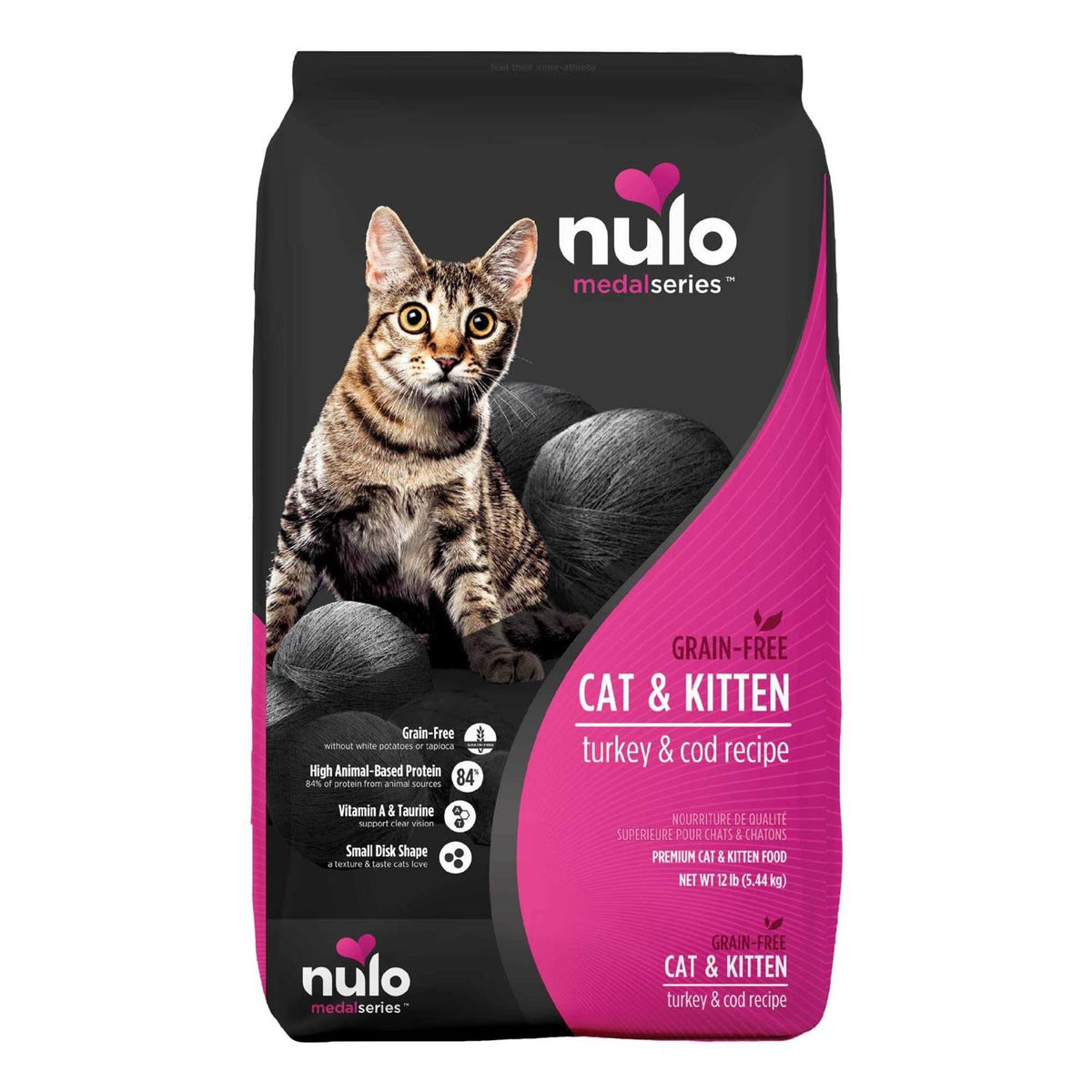 Grain-Free Turkey & Cod Dry Cat & Kitten Food F175070