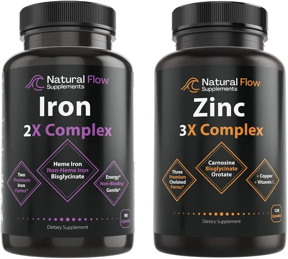 Zinc Carnosine and Iron Supplement Complex with Copper and Vitamin C N21603