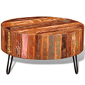 Solid Reclaimed Wood Round Coffee Table U90451