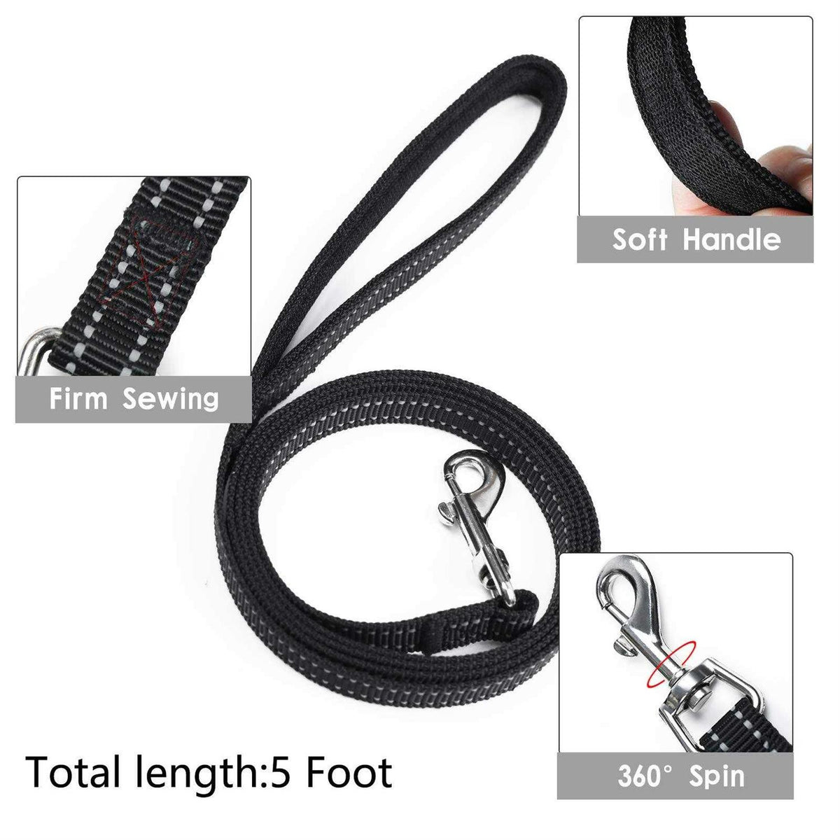 Dog Harness and Leash Set No Pull Soft Mesh V345