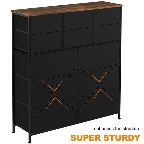 12 Drawer Fabric Storage Dresser R477
