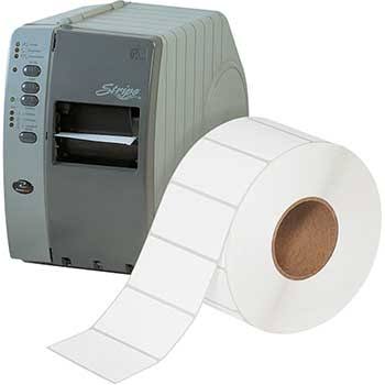 4x22 x 2x22 White Thermal Transfer Labels W895345