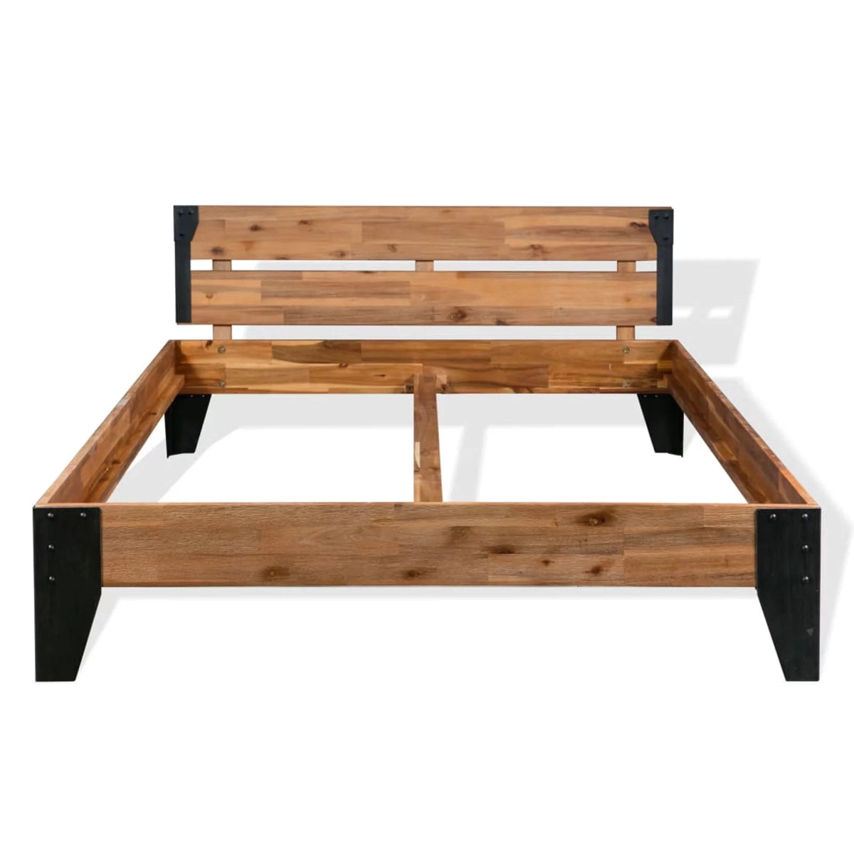 Solid Acacia Wood Steel Bed Frame P552022
