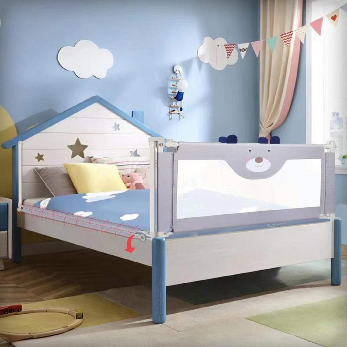 Extra Tall Collapsible Bed Rail for Toddlers Y217174