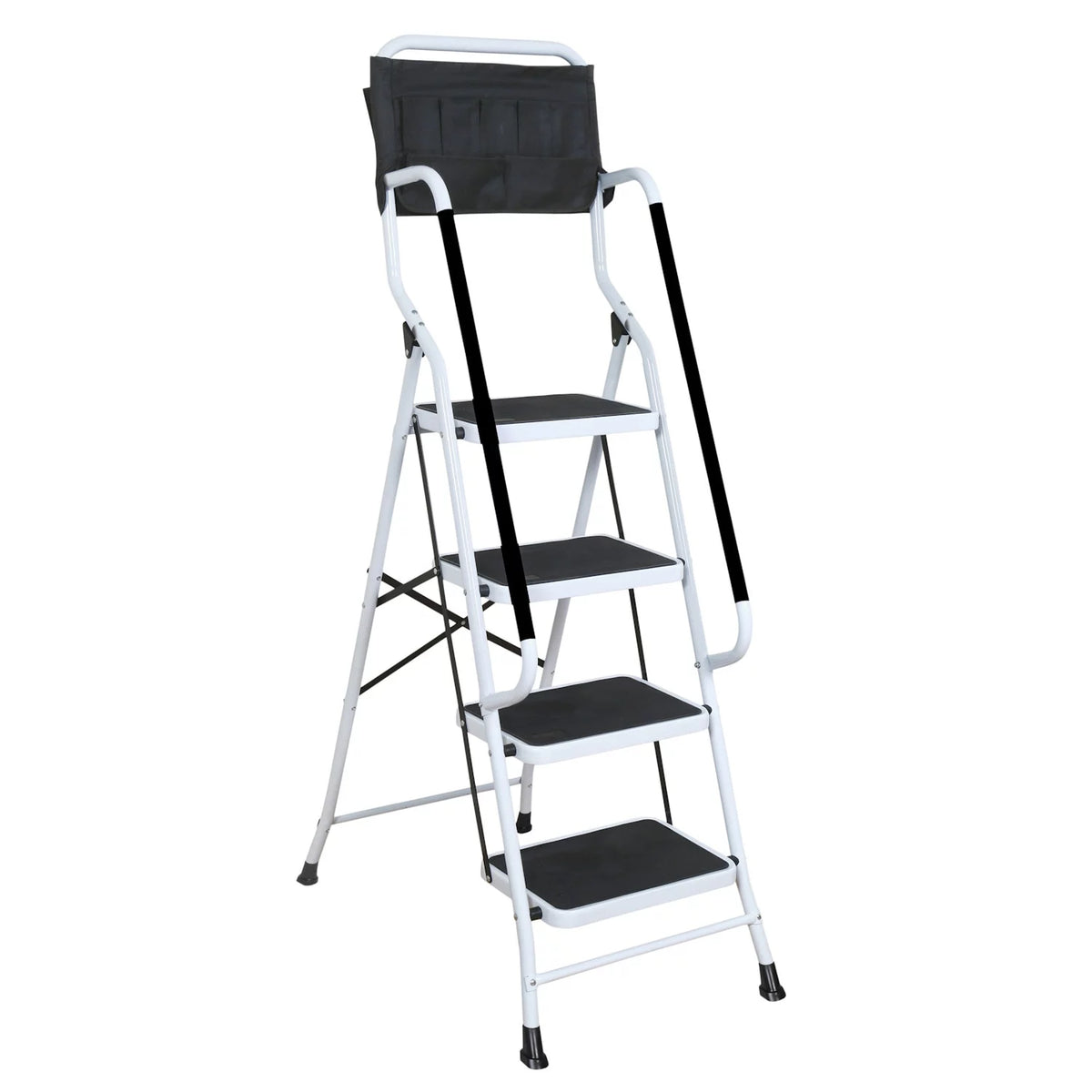 4 Step Ladder with Handrails Folding Step Stool 300 Lb. Capacity O791955