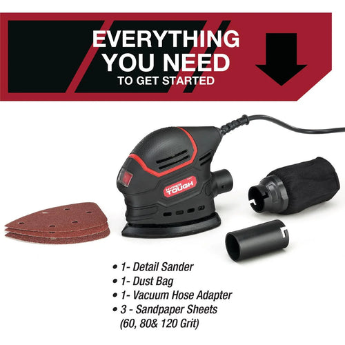 1.5 Amp Corded Detail Sander with Dust Bag E722