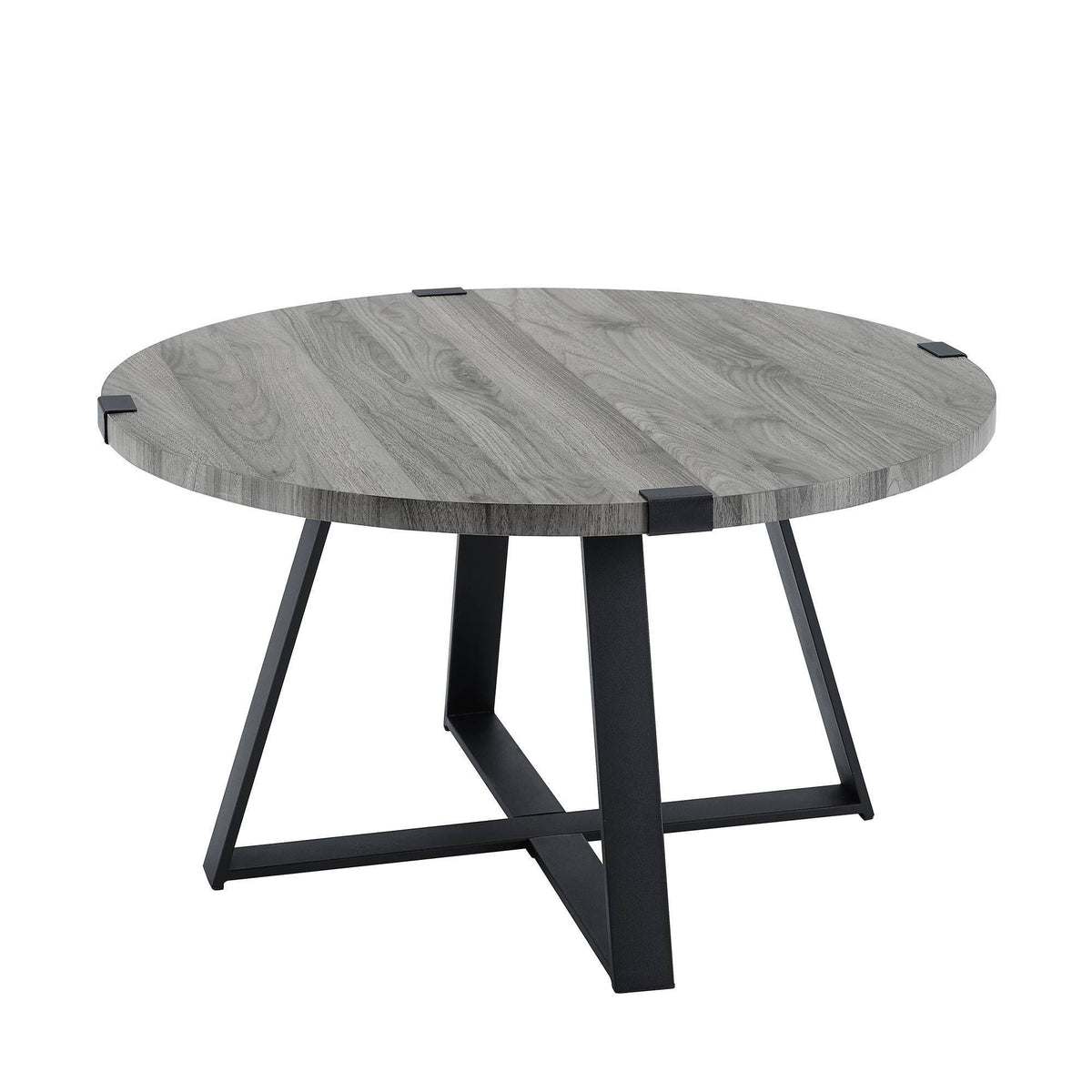 Slate Gray Round Coffee Table Z8517